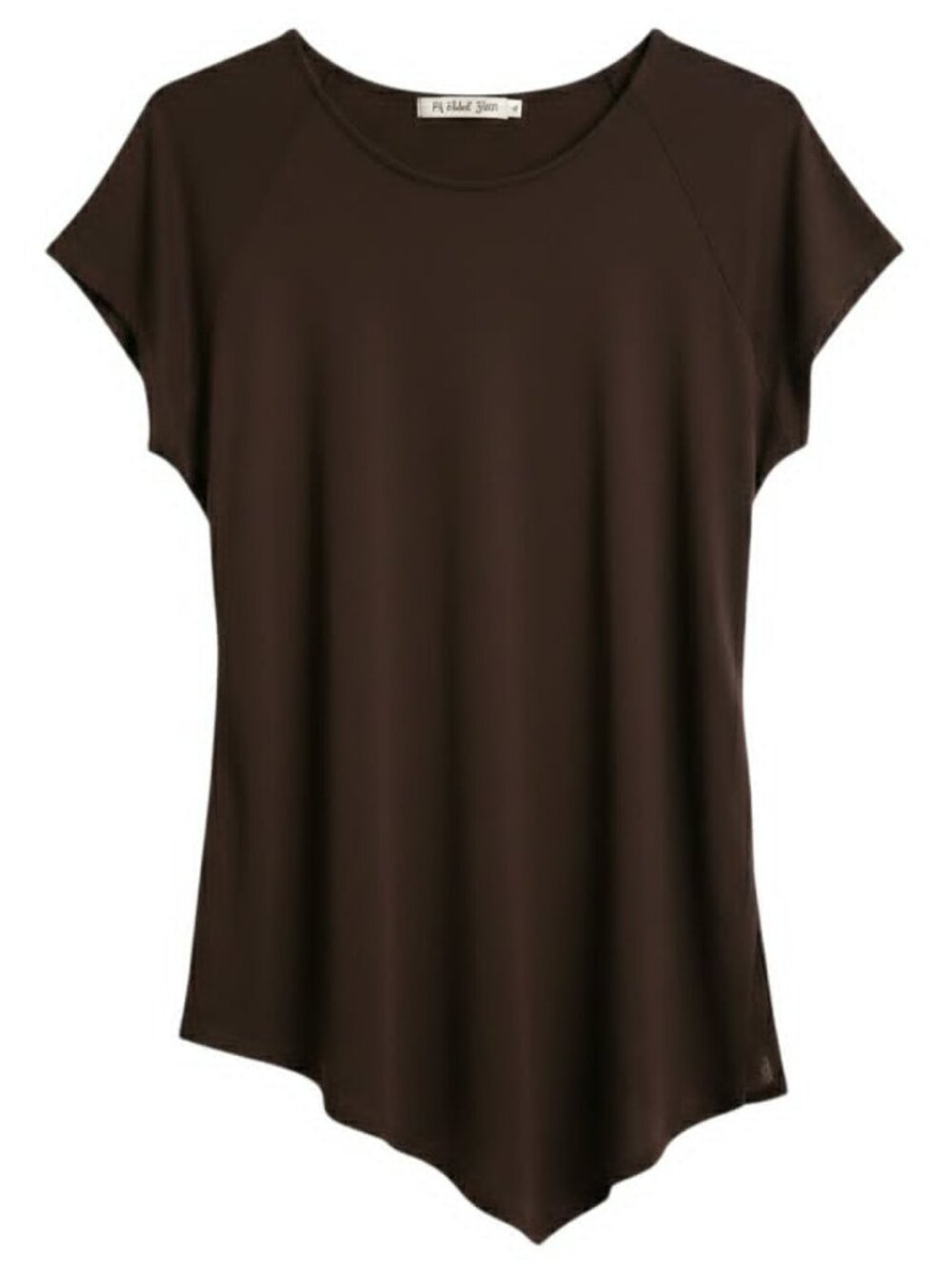Michael Stars Size OS Brown Oversized Asymmetrical Women's T-Shirt